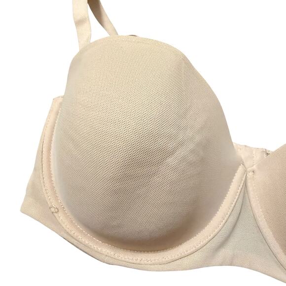 Auden Nude Lightly Lined Convertible Strap / Strapless Bra Size 34DD - Picture 2 of 7